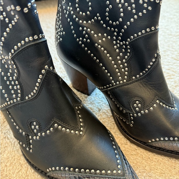 Zadig & Voltaire Cara Studded Western Booties - Picture 3 of 8